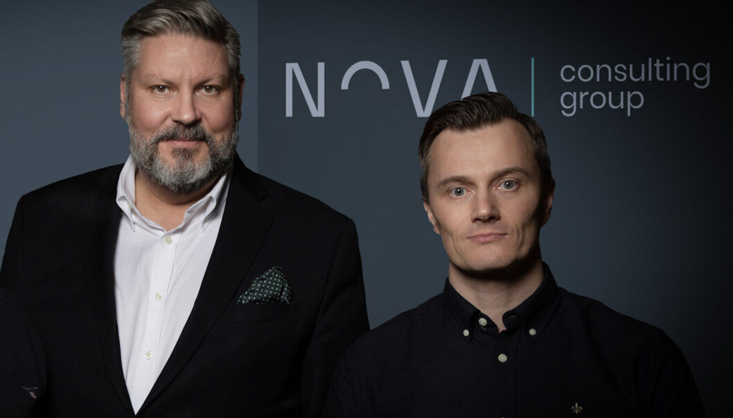 Michael Jäderlind, vd för Nova Consulting Group i Sverige och Geir Allan Hove, grundare och koncernchef för Nova Consulting Group. Michael Jäderlind, vd för Nova Consulting Group i Sverige och Geir Allan Hove, grundare och koncernchef för Nova Consulting Group.