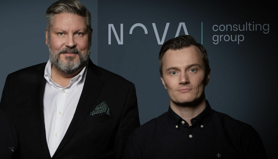 Michael Jäderlind, vd för Nova Consulting Group i Sverige och Geir Allan Hove, grundare och koncernchef för Nova Consulting Group.